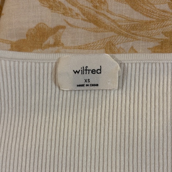 Wilfred Cream Ribbed Knit Top - Picture 2 of 2